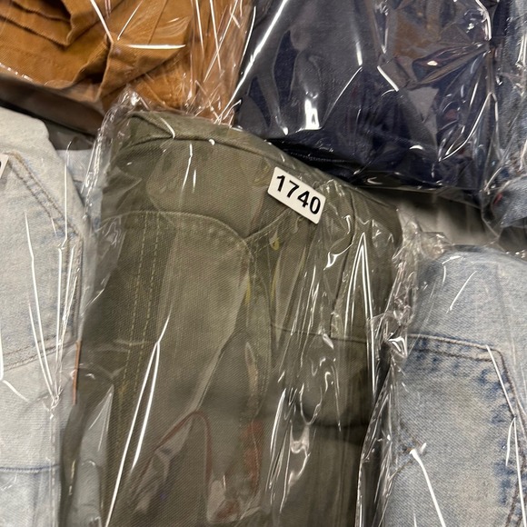 Carhartt Mens Cargo Pants Work Utility Khaki Green Canvas Size 42x30 - Picture 6 of 6